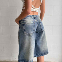 Women's Casual Denim Cropped Pants With Star Patches