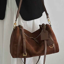 Womens Stylish Matte Suede Retro Crossbody Bag