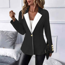 Long Solid-Colored Lapel Belted Cufflink Womens Suit