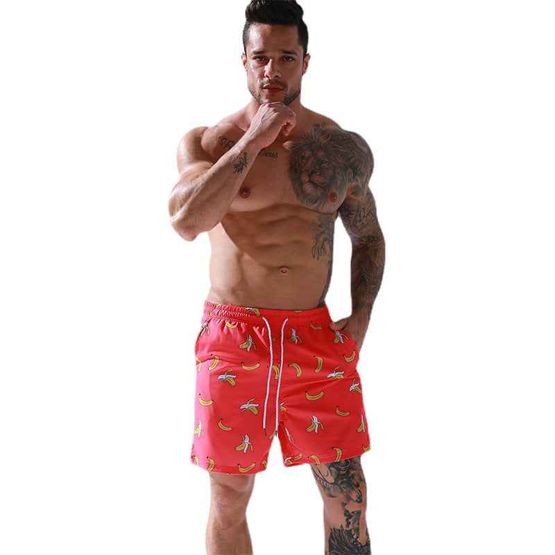 Printed Swimming Trunks Five Points  Big Shorts Surf Pants Speed