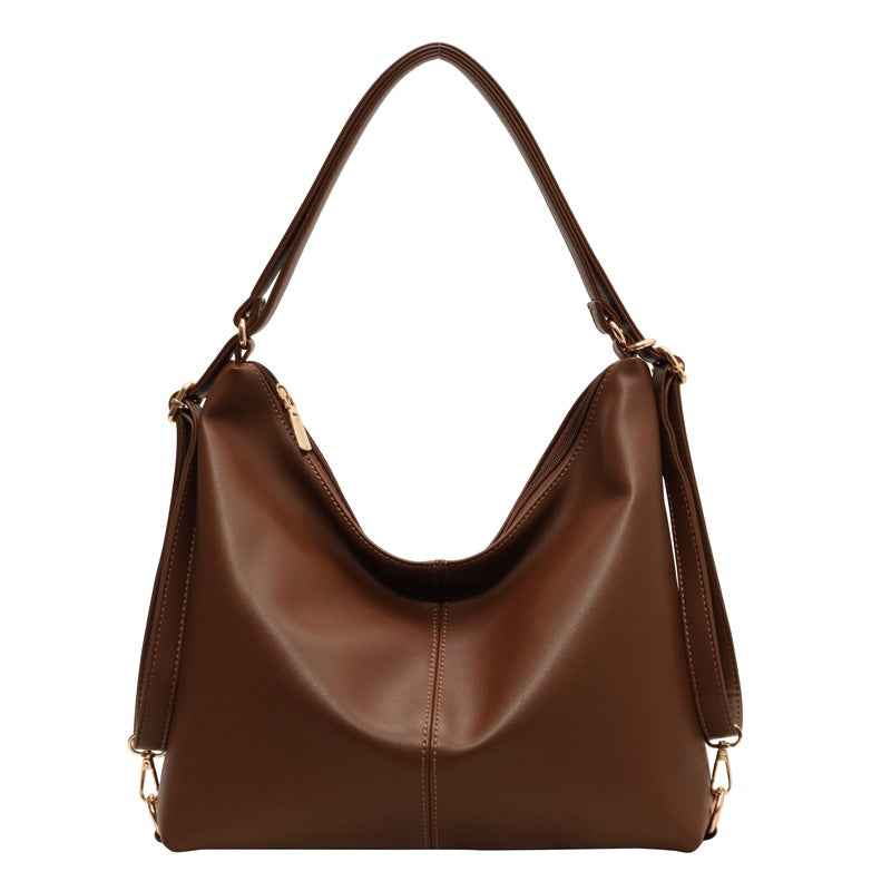 PU-textured Vintage Shoulder Bag For Women Niche Design With A Premium, High-end Vibe
