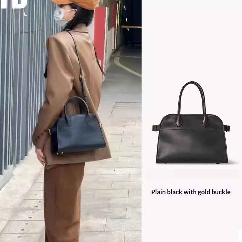 Womens Commuter Tote Bag In Textured Suede