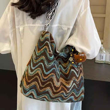 Womens Casual Ethnic-Style Embroidered Crossbody Shoulder Bag