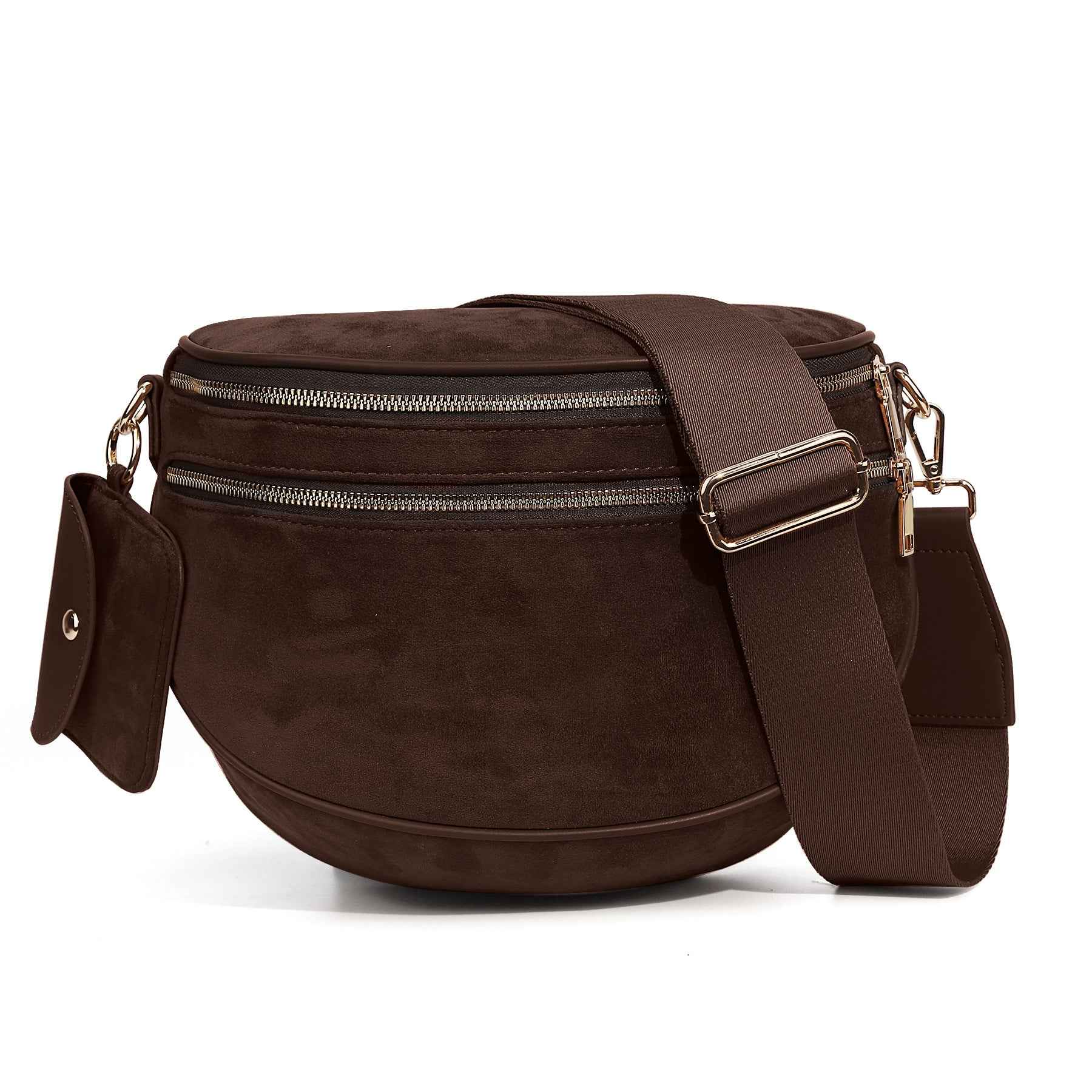 Womens Suede Fashion Crossbody Bag