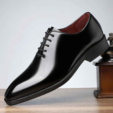 British Style Fashion Business Glossy Pointed Toe Comfortable All-matching Men's Shoes