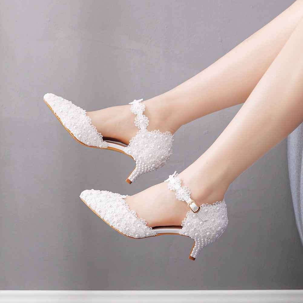 Pointed Toe Low Heel Large Size Sandals For Women