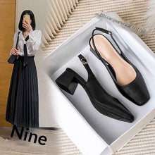 French-style Closed-toe Sandals For Women  Mid- To Chunky Heel  Summer Style