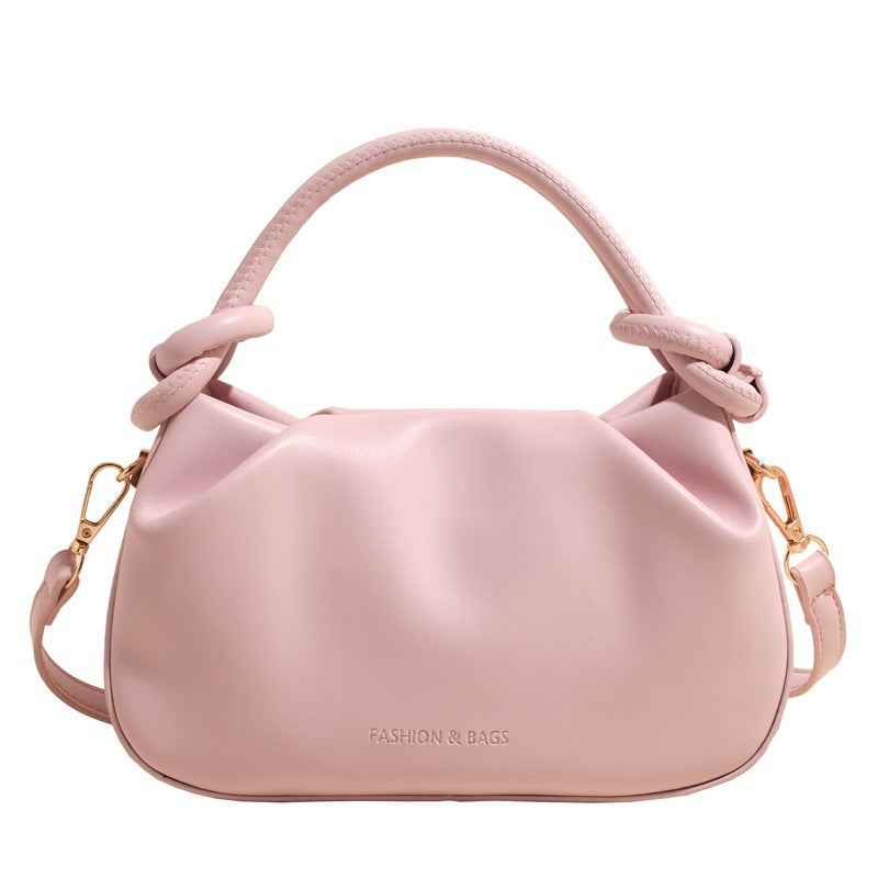 Korean-style Niche Minimalist Pleated Cloud-shaped Versatile Casual Commuter Crossbody Bag