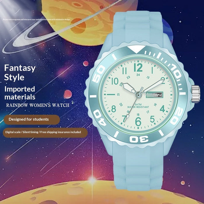 Montre électronique sport à quartz compacte pour femme