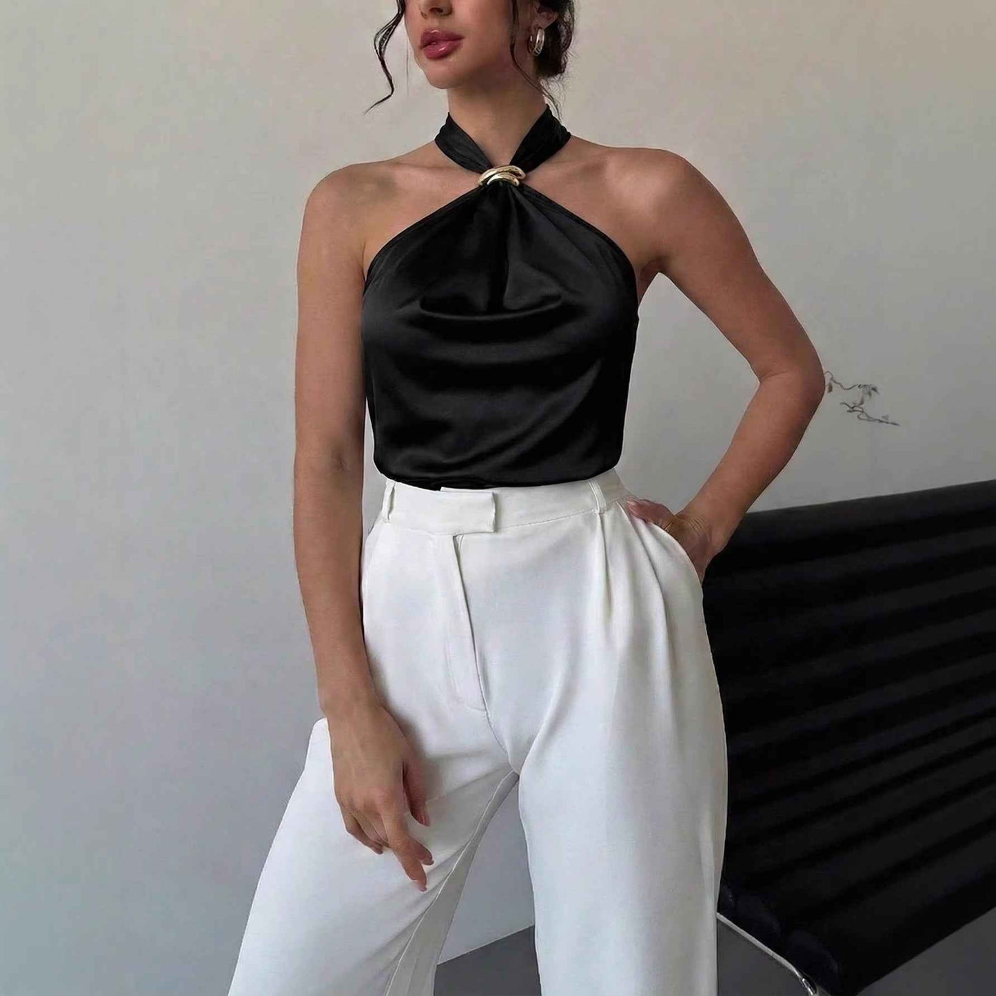 Sleeveless Top Elegant And Chic Style For Women