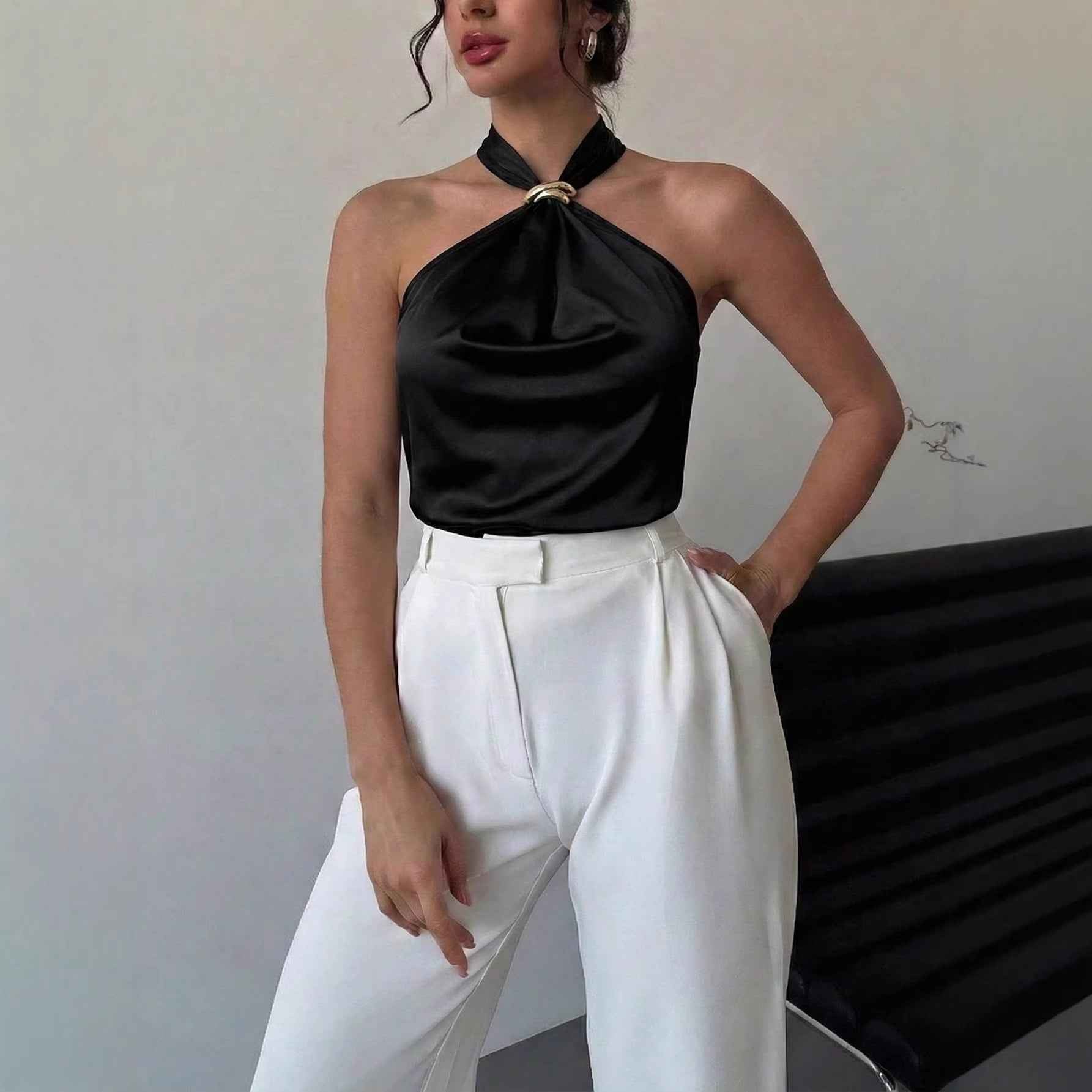 Sleeveless Top Elegant And Chic Style For Women