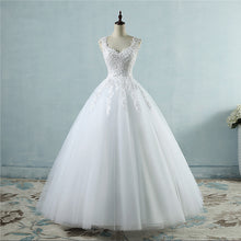 High Waist Wedding Dress With Deep V-neck by Mirlaine Univers