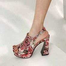 Fish-mouth Thick-soled High-heeled Sandals For Women