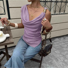 Women's Vest With Metal Decorations Sleeveless Shirt