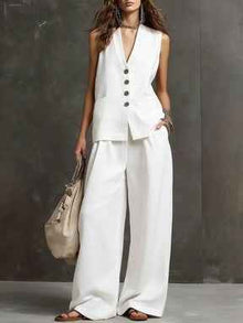 Seasonal Laid-back Linen Suit