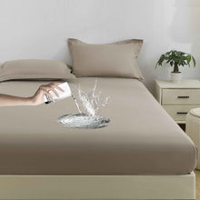 Solid Color Frosted Double Layer Water-proof Mattress Protective Cover Skin-friendly Soft Dustproof Protective Bedding