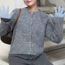 Sweet Loose-Fitting Slimming Round-Neck Knitted Top For Women