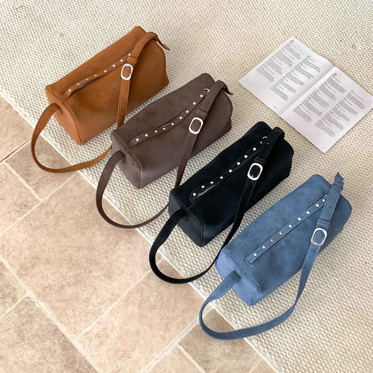High-End Rivet Handheld Shoulder Bag For Women