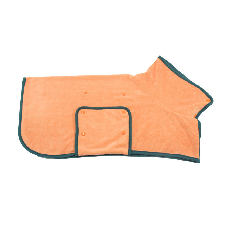 Absorbent Pet Bathrobe With Waist-wrapped Microfiber by Mirlaine Univers
