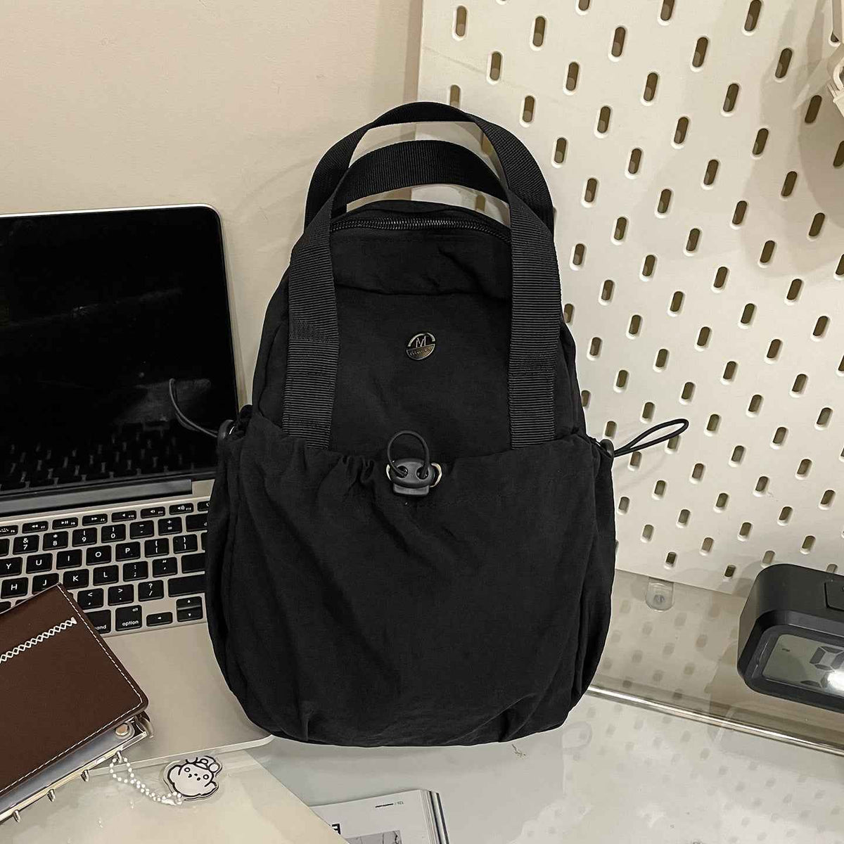 Large-Capacity Crossbody Nylon Backpack