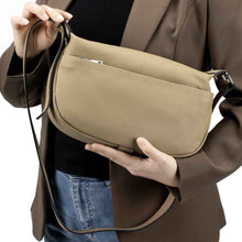 Womens Casual Commuter Fashion First-Layer Cowhide Shoulder Crossbody Bag