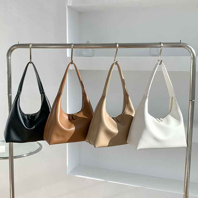 Simple Soft-leather Shoulder Bag For Women Versatile And Niche