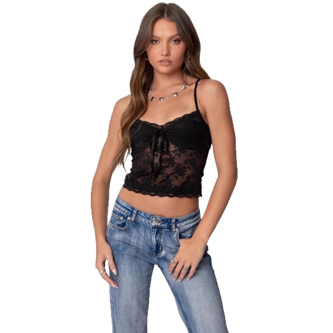 Women's Solid Color Lace Camisole by Mirlaine Univers Women's Solid Color Lace Camisole Mirlaine Univers womens-solid-color-lace-camisole 0 Women's Solid Color Lace Camisole Mirlaine Univers Women's Solid Color Lace Camisole