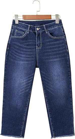 Womens Stretchy  Stylish Versatile Cropped Denim Jeans