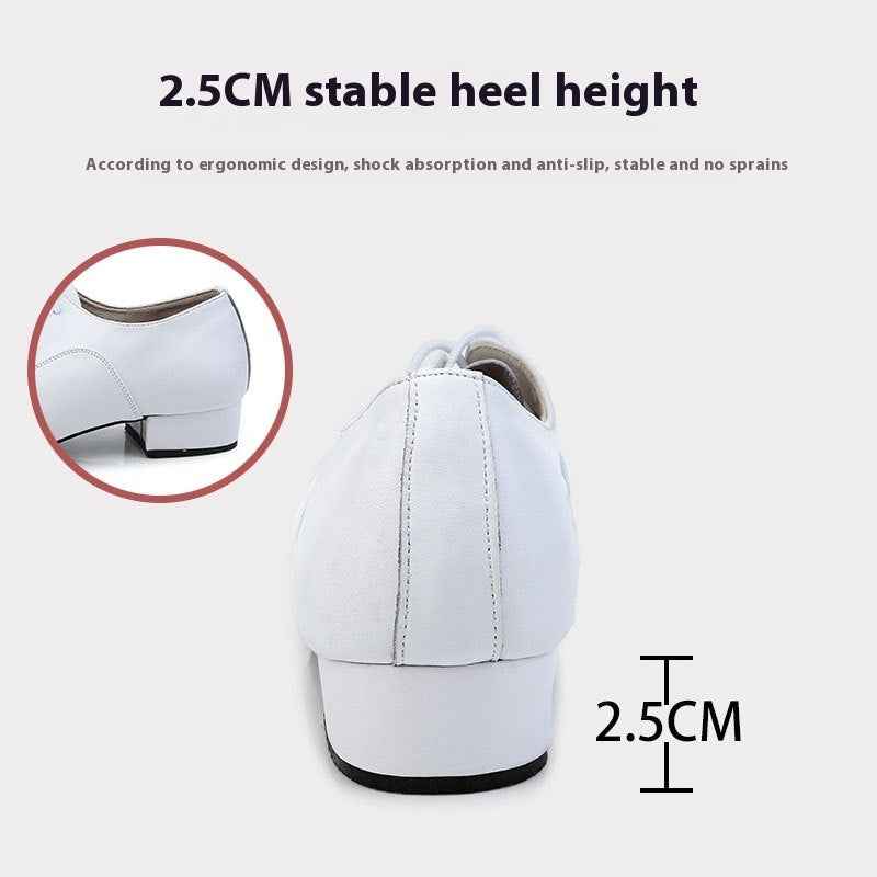 Men's Cowhide Modern Dancing Shoes Soft Bottom