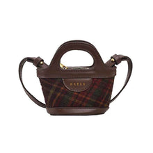 Korean-style Patchwork Fashion Plaid Niche Mini Tote Crossbody Bag