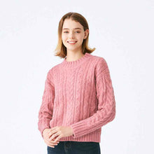 Loose Youthful Alpaca Knit Sweater For Women