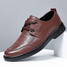 Men's Height Increasing Insole Genuine Leather Business Casual Leather Shoes