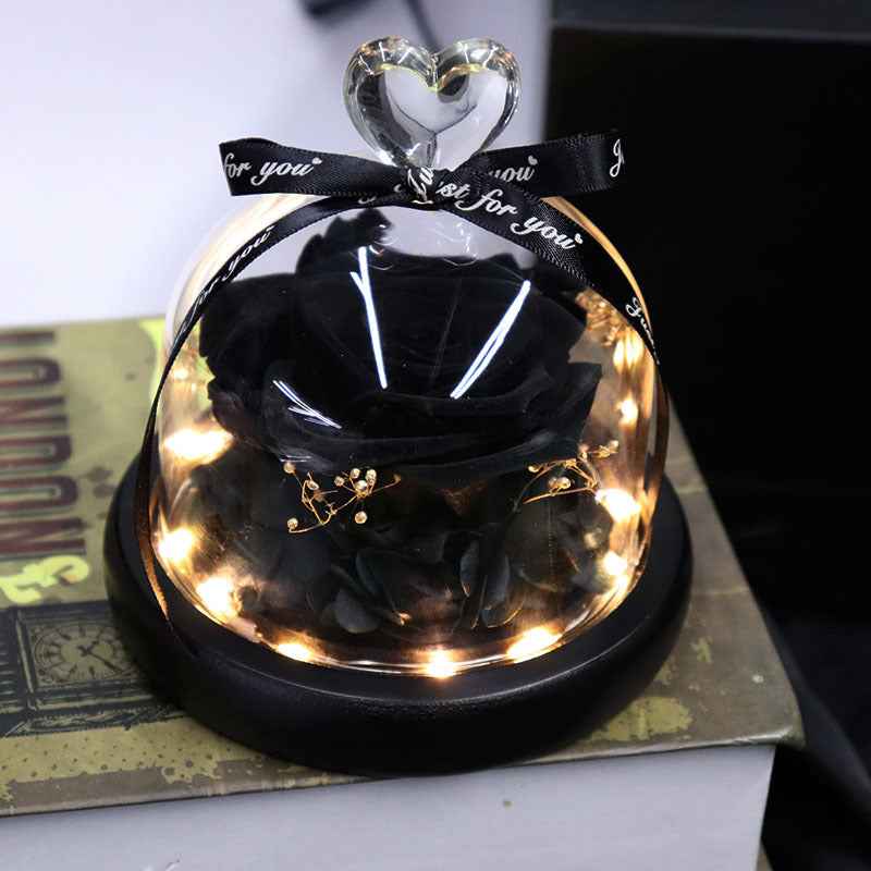 Christmas Flower With Light Little Love Glass Cover Ornaments