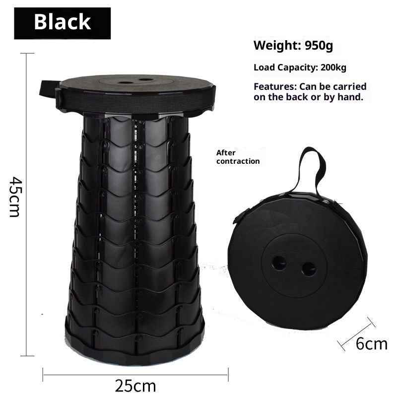 Outdoor Portable Travel Adjustable Telescopic Stool