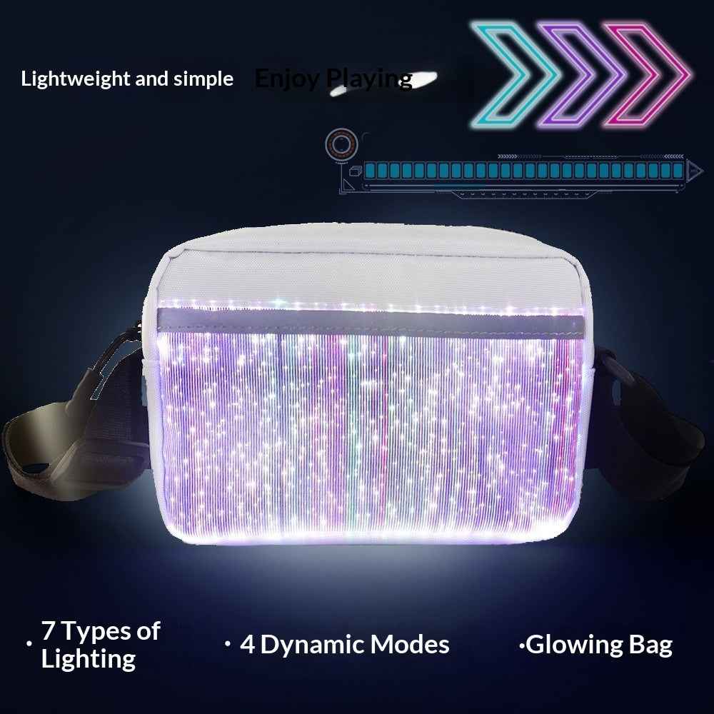 Luminous Shoulder Bag With Colorful LED Lights