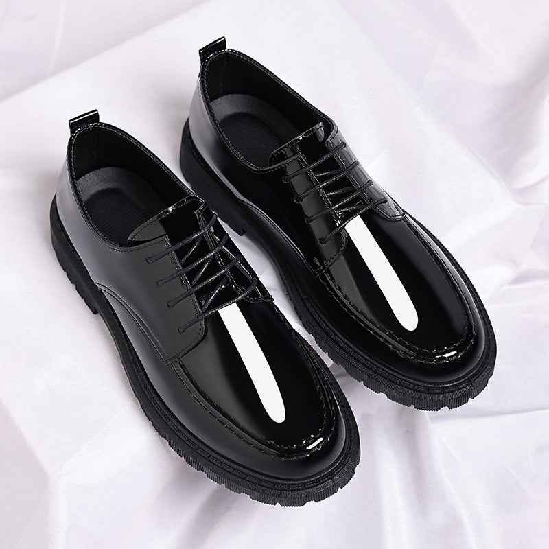 New-style Casual Leather Shoes For Men With A Polished Finish