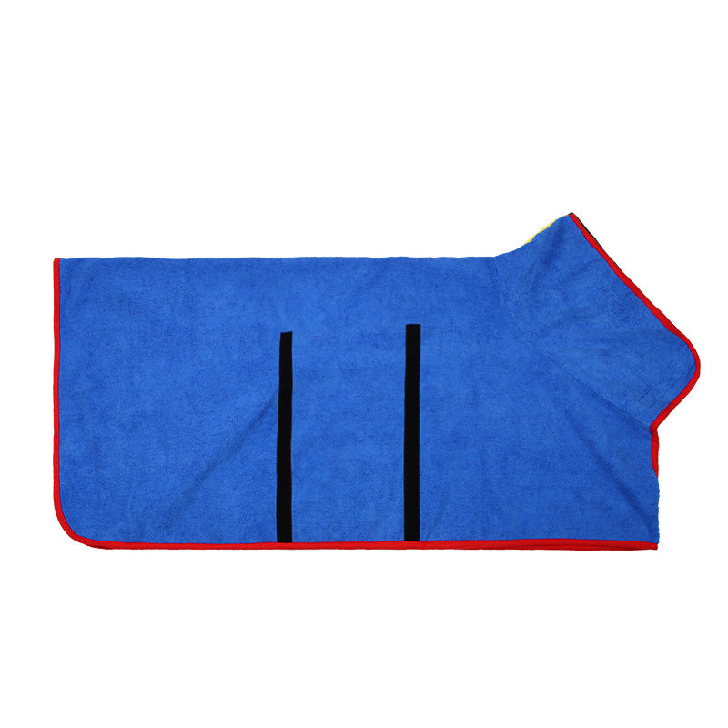 Absorbent Pet Bathrobe With Waist-wrapped Microfiber by Mirlaine Univers