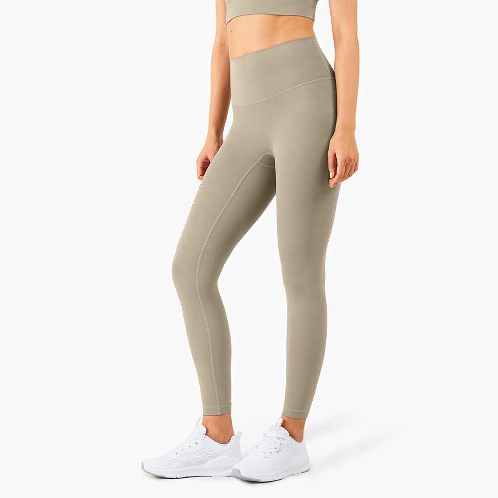 Yoga Pants Skin-friendly Nude High-waisted Peach Hip-lifting Tights Fitness Pants Women