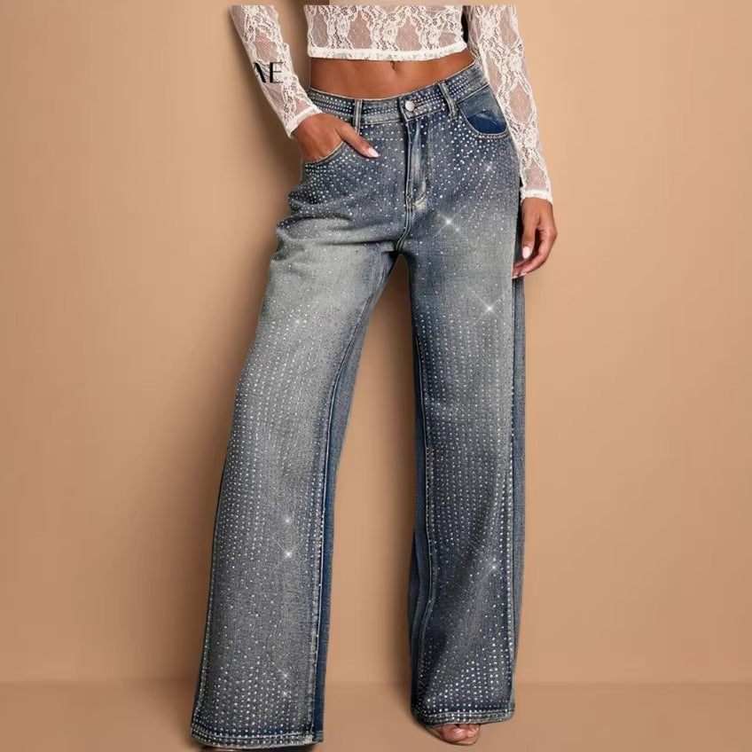 Cross-border Amazon Temu Independent Site Womens Stretch Jeans by Mirlaine Univers