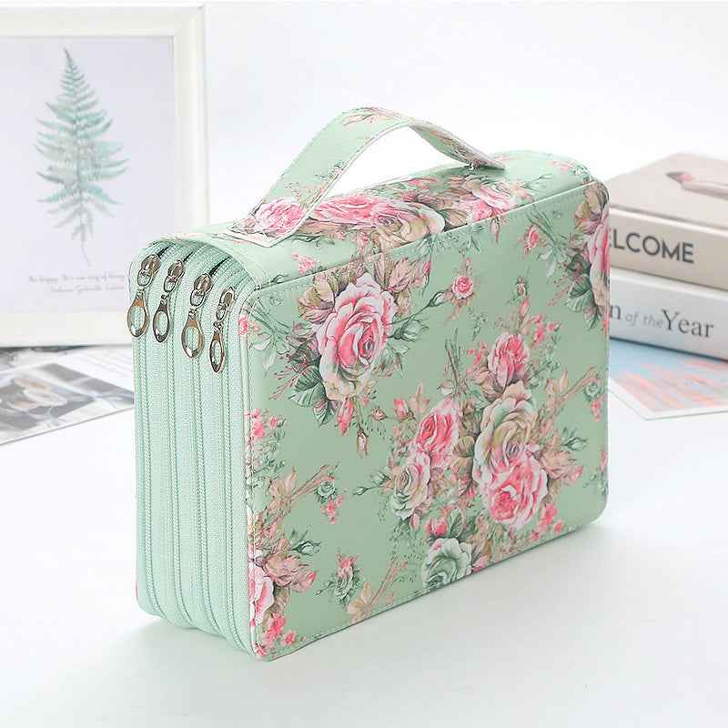 200-Compartment High-Capacity Art Student Tote Bag