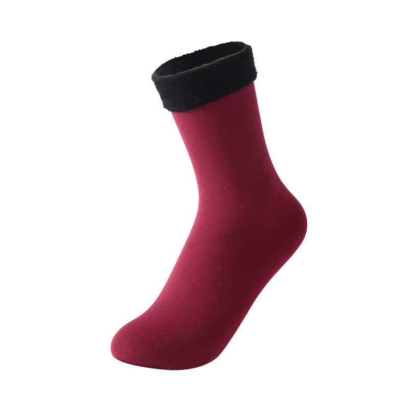 Women's Padded Velvet Warm Soft Medium Tube Socks