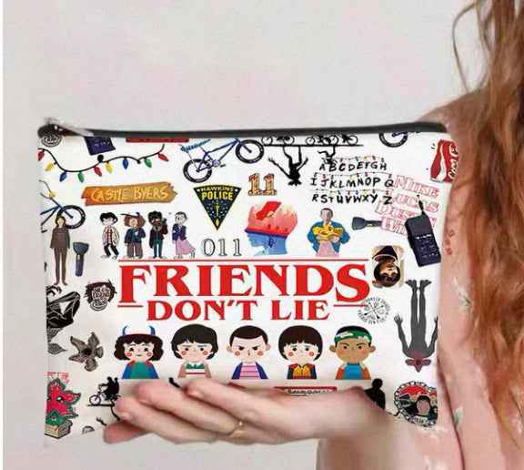 Womens Canvas Clutch With English Pattern