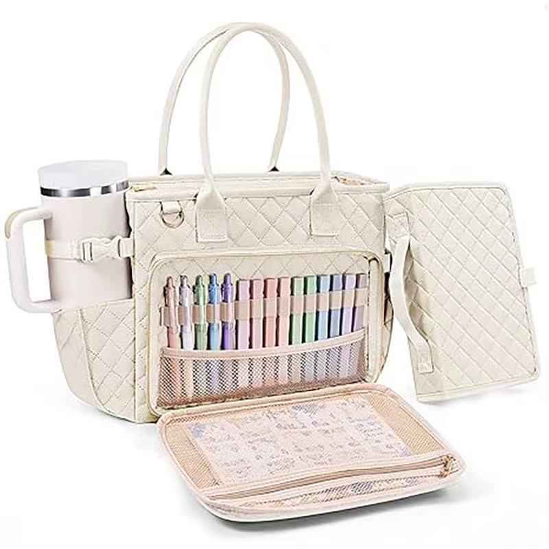 Large Capacity Book Storage Bag Portable Tote Bag For Travel