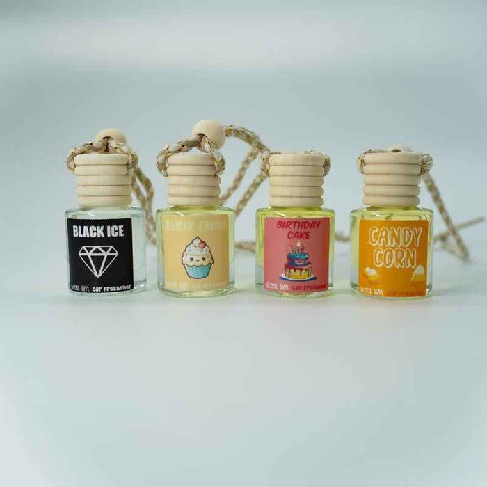 Bouteille en verre de parfum de voiture - Pendentif diffuseur de parfum pour voiture