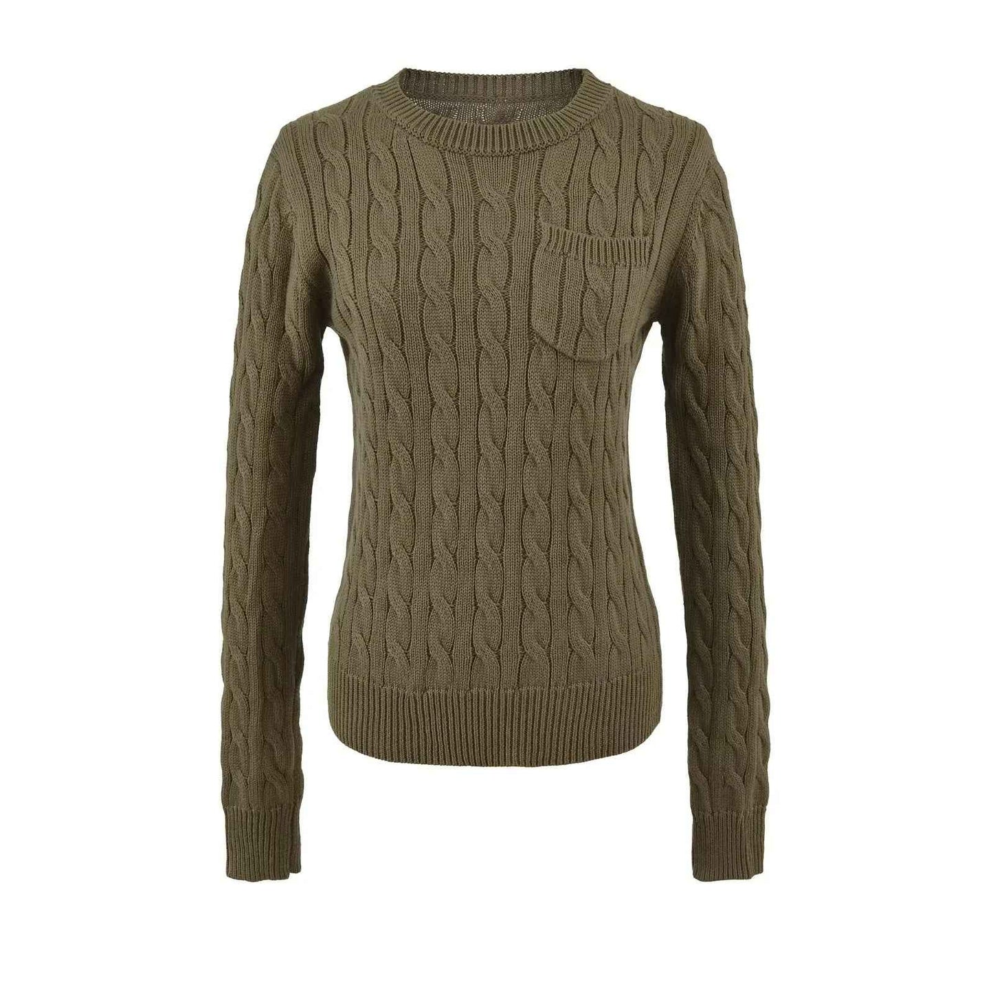 Korean-style Relaxed Versatile Purple Sweater For Petite Women
