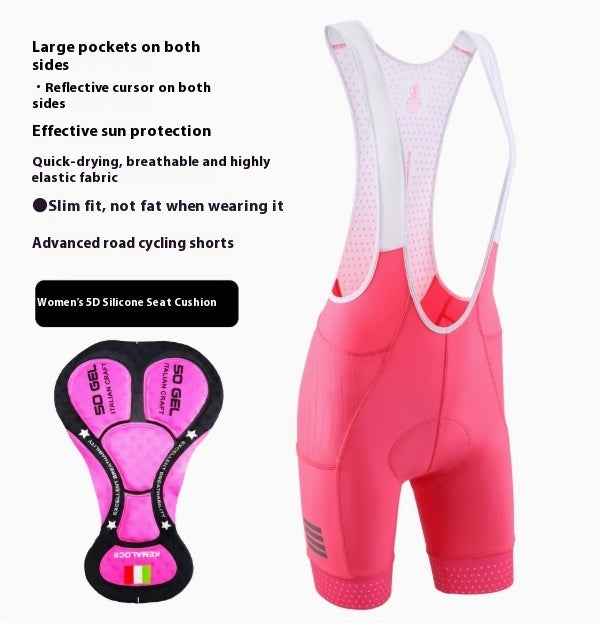 Summer And Autumn Breathable High Belt Pocket Sun-proof Road Bike Overalls