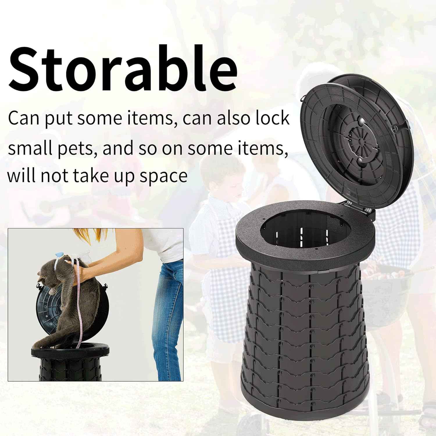 Outdoor Folding Toilet Storage High Load Bearing
