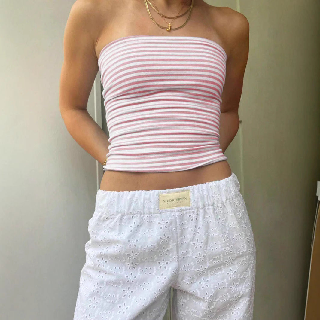 Women's Sexy Slim-Fit Striped Tank Top by Mirlaine Univers Women's Sexy Slim-Fit Striped Tank Top Mirlaine Univers womens-sexy-slim-fit-striped-tank-top 0 Women's Sexy Slim-Fit Striped Tank Top Mirlaine Univers Women's Sexy Slim-Fit Striped Tank Top