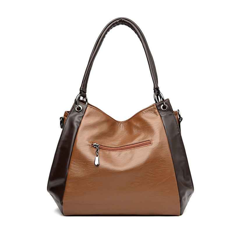 A Simple Versatile Soft-leather Tote Bag