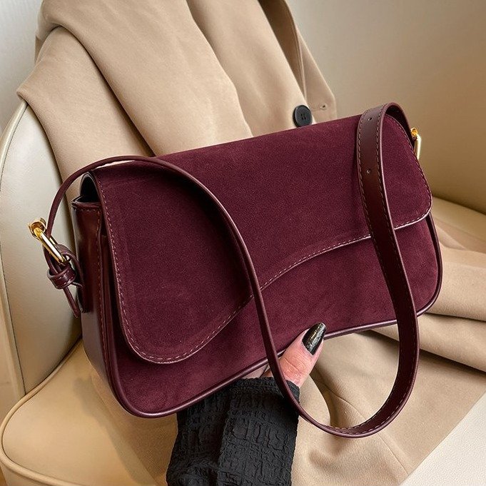 Retro Matte Shoulder Bag For Women by Mirlaine Univers